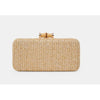 Dolce Vita Solace Box Clutch - Natural Woven Raffia