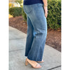 Liverpool Hannah Hi-Rise Crop Flare With Cut Hem - Juniper Valley