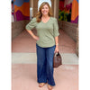 Democracy "Ab"solution Skyrise Wide Leg with Tulip Hem - Indigo