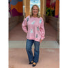 Ghost Sparkle Sweatshirt - Pink