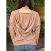 Grace and Lace So Soft Knit Sweater Hoodie - Camel