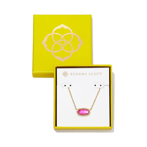 KENDRA SCOTT BOXED ELISA PENDANT NECKLACE GOLD AZALEA ILLUSION