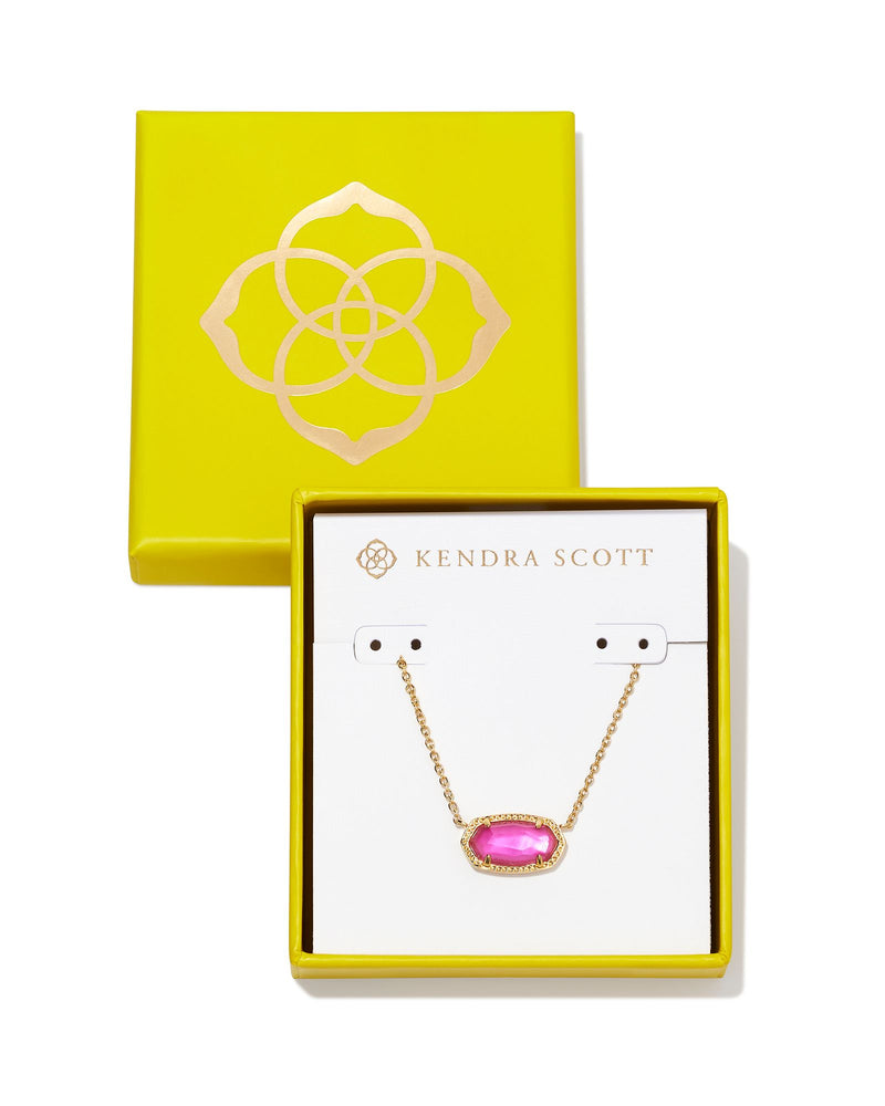 KENDRA SCOTT BOXED ELISA PENDANT NECKLACE GOLD AZALEA ILLUSION