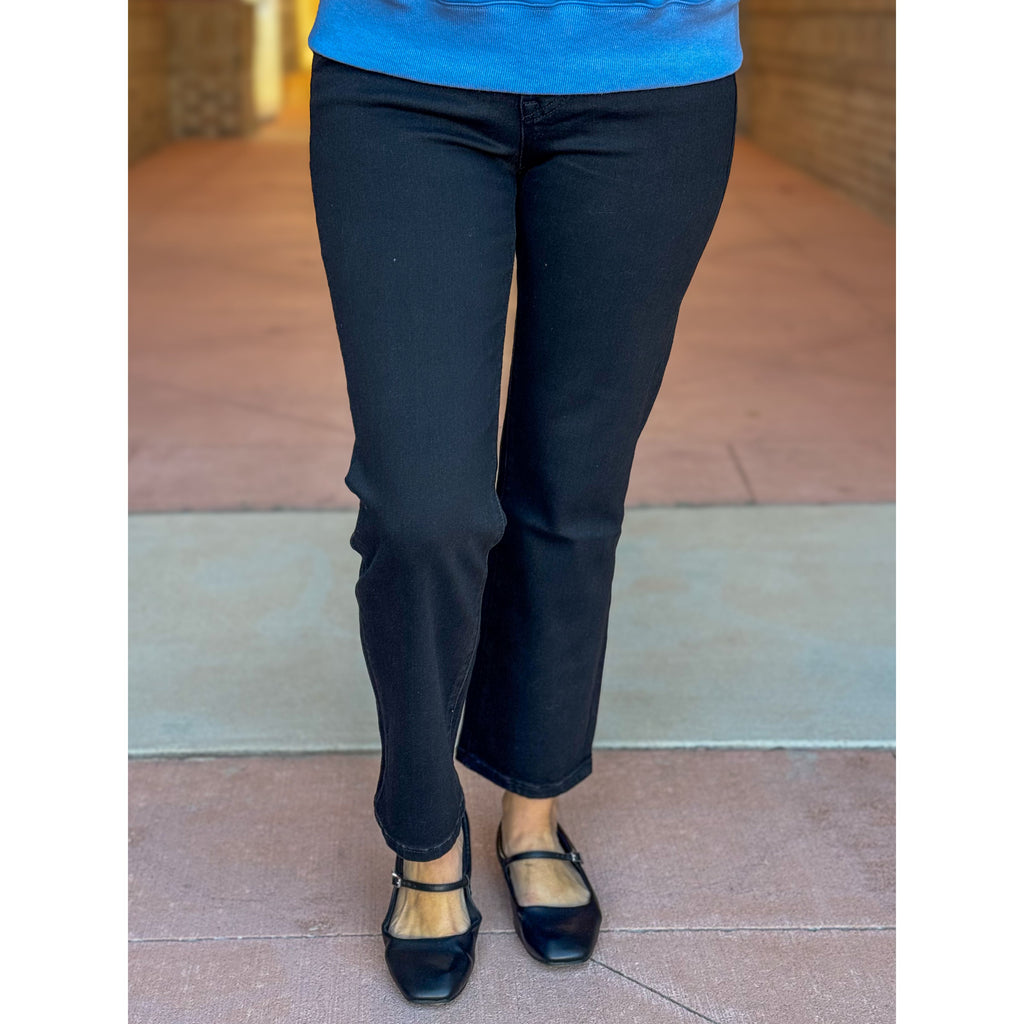 Mica Mid-Rise Ankle Straight Jeans - Gentle Night