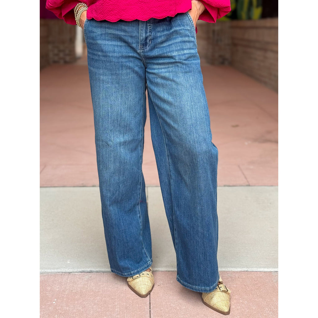 Liverpool Weekender Wide Leg 30" Inseam - Walnut Creek
