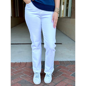 Mica High Rise Straight Leg - Dutch White