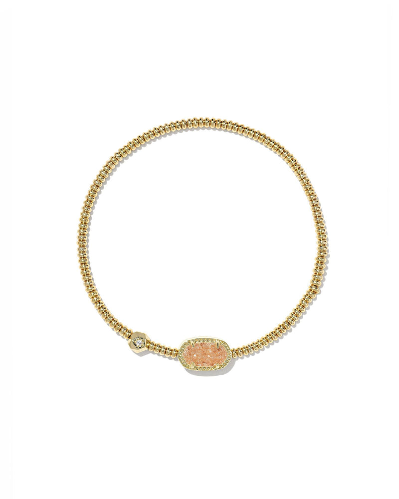 KENDRA SCOTT GRAYSON STRETCH BRACELET GOLD SAND DRUSY