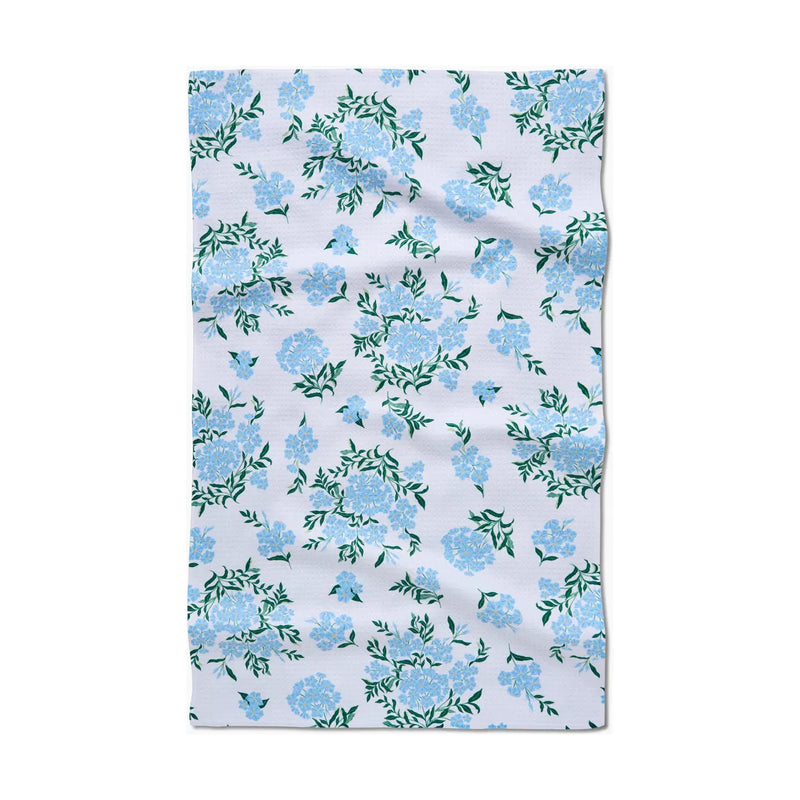 Geometry Tea Towel - Plumbago