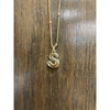 Gold Bubble Initial Necklace - S