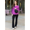 Grace and Lace Mineral Washed Pullover Sweatshirt - Boysenberry