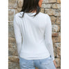 Grace and Lace Modal V-Neck Long Sleeve Tee - Ivory