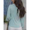 Grace and Lace Pleated Sleeve Top - Light Mint