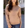 Grace and Lace So Soft Knit Sweater Hoodie - Camel