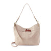 HOBO Pier Shoulder Bag - Stone Gloss