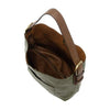 Roanoke Classic Hobo Handbag - Dark Basil/Coffee