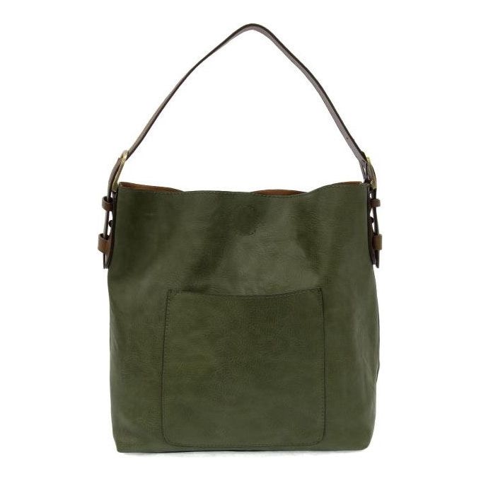 Roanoke Classic Hobo Handbag - Dark Basil/Coffee