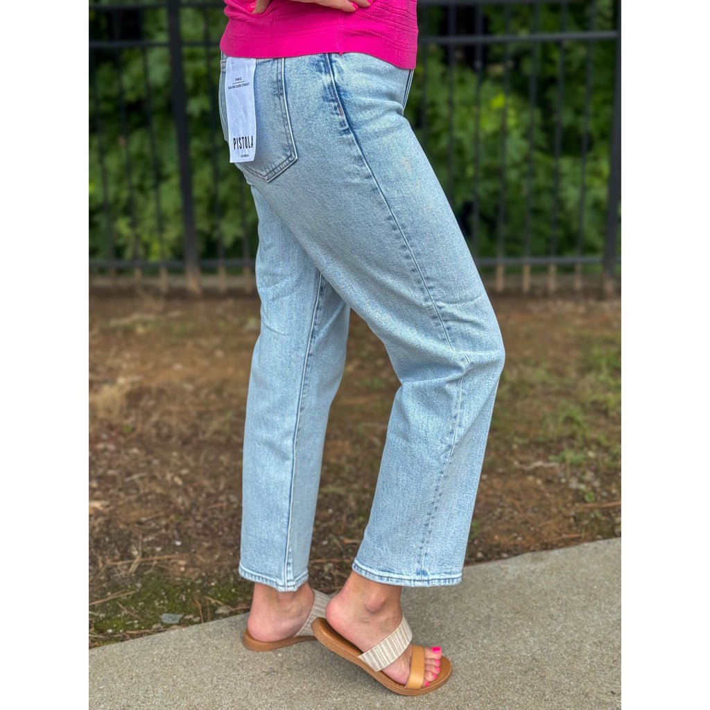 Pistola Charlie High Rise Straight Jean - Sun-Kissed