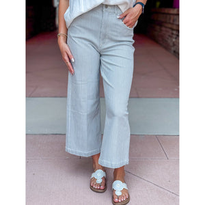 Dear John Audrey Wide Leg Jeans - Railroad Grey