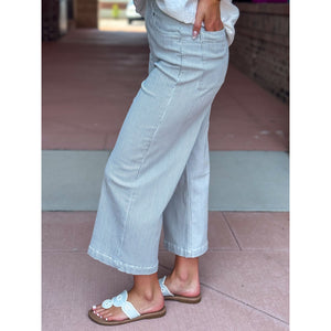 Dear John Audrey Wide Leg Jeans - Railroad Grey