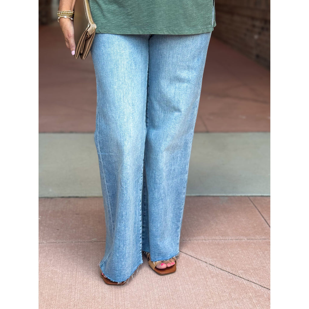 Dear John High Rise Fiona Wide Leg Jean - Montilla