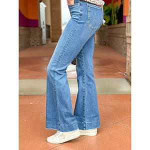 Pistola Kinsley Mid Rise Ultra Flare Jeans - Avenue