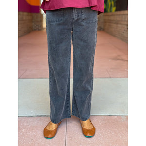 Suni High Waisted Wide Leg Pants - Washed Black