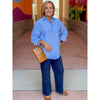 Suni High Waisted Wide Leg Pants - Navy