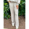 Marcella Modal Pintuck Straight Pant - Mocha Cream