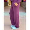 Laguna Wide Leg Pant - Dark Plum