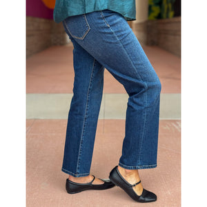 Dear John Anika Mid Rise Straight Leg Jeans - Moonlight