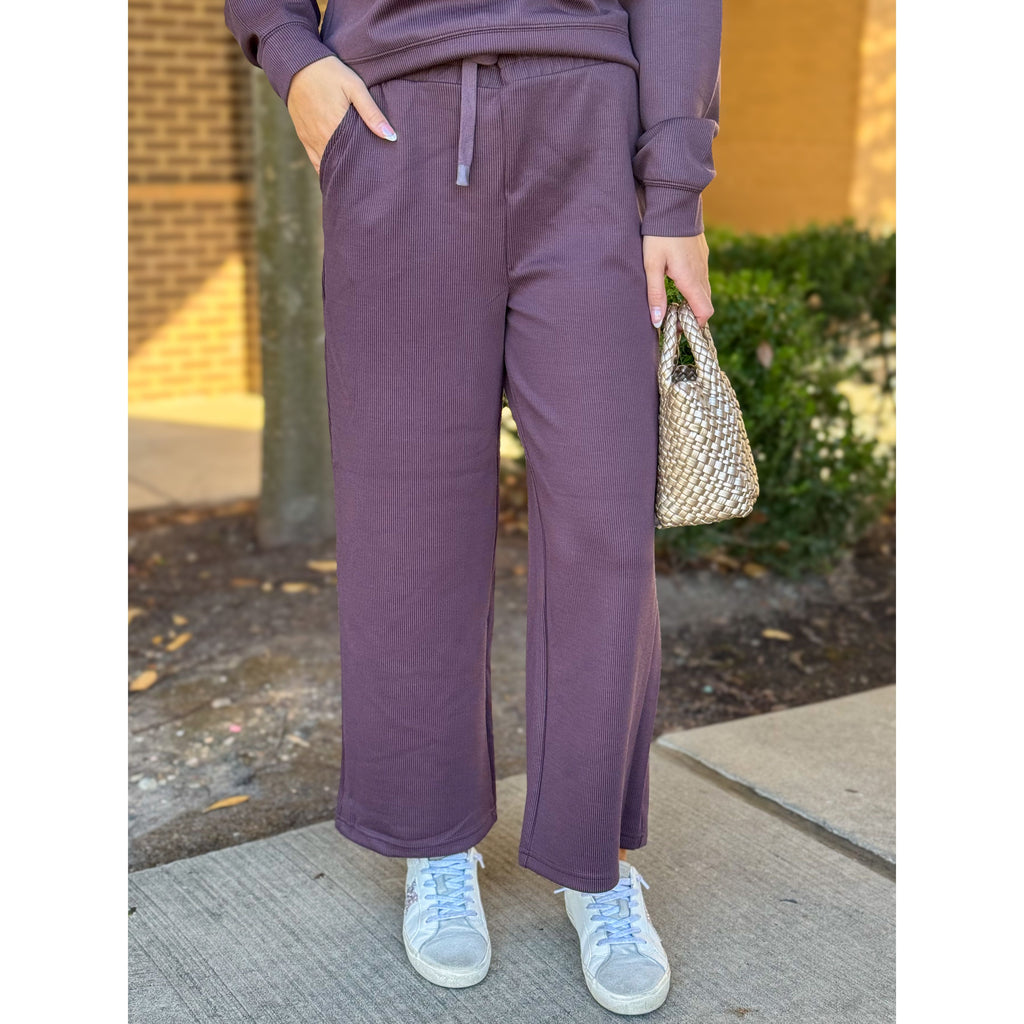 Kit Ribbed Pants - Raisin Rib