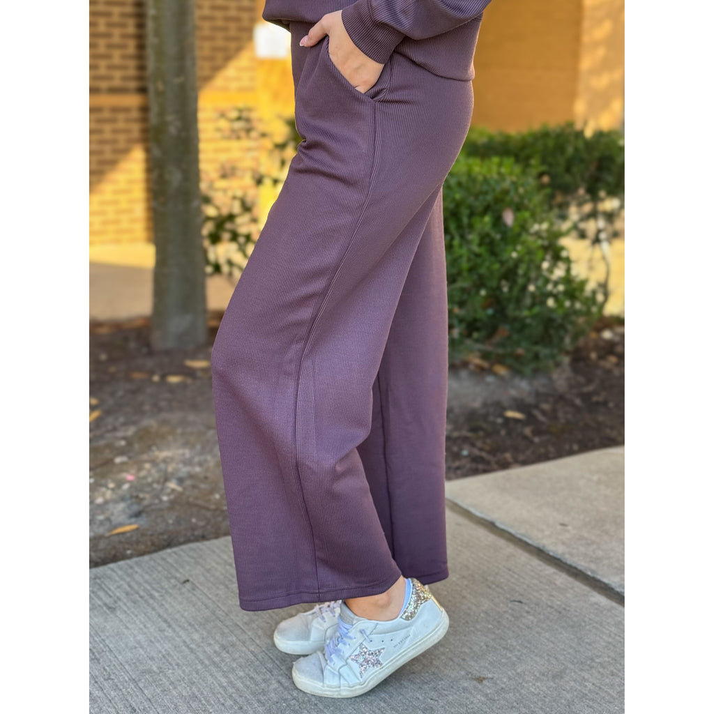 Kit Ribbed Pants - Raisin Rib