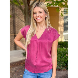 Dear John Kristen Top - Dahlia Mauve