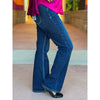 Mica Mid-Rise Bootcut Jeans - Cats Eye