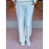 The Wide Leg Pant 30" - Ivory Marl