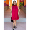Chelsea Mini Dress With Back Tie - Red