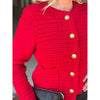 Dear John Cambria Novelty Cardigan Sweater - Salsa