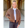 Dear John Felicia Sherpa Bomber Jacket - Toasted Walnut