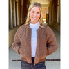 Dear John Felicia Sherpa Bomber Jacket - Toasted Walnut