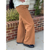Liverpool Los Angeles Kayla Wide Leg Pull On Trouser Pants - Rich Camel