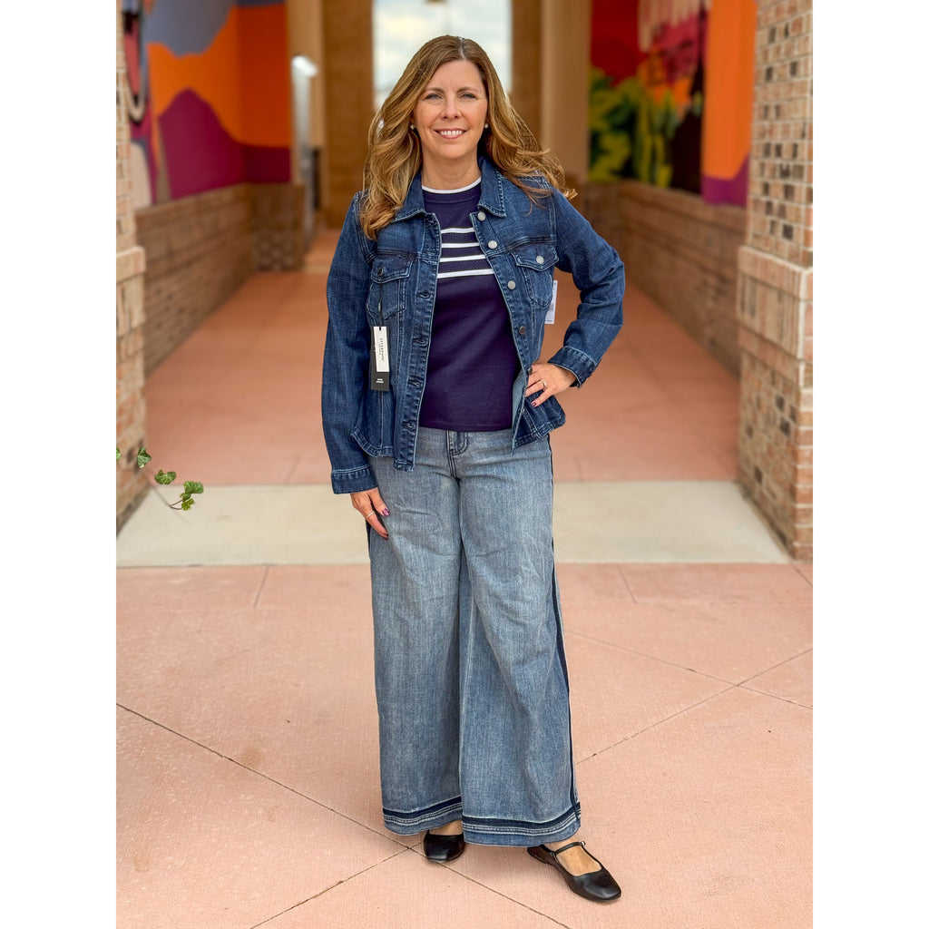 Liverpool Los Angeles Fit and Flare Trucker Jacket - Delacey