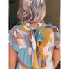 Drew Printed Tiered Maxi Dress - Mocha Combo