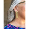 INK+ALLOY Marilyn Solid Beaded Fringe Earring Gold