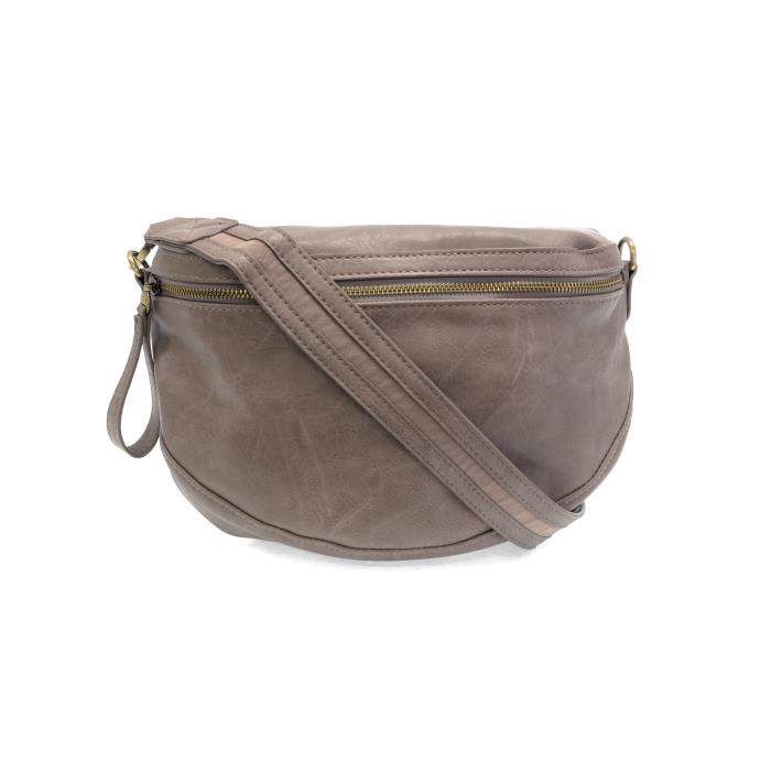 Laura Contrast Strap Sling Belt Bag - Shiitake