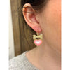 KENDRA SCOTT HAISLEY HEART DROP EARRINGS GOLD BLUSH IVORY MOTHER OF PEARL