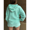 Kai Luxe Corded Hooded Sweatshirt - Mint