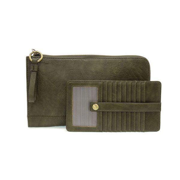 Karina Convertible Wristlet & Wallet - Dark Olive