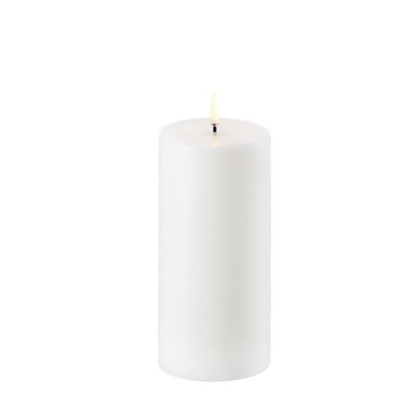 Uyuni LED 3" x 6" Pillar Candle - Nordic White
