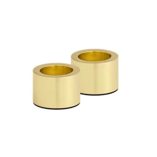 Uyuni Light Single Taper Candleholder - 2 Pack - Matte Brass