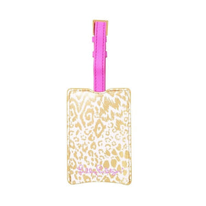 Lilly Pulitzer Luggage Tag - Gold Pattern Play